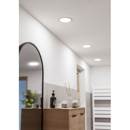 Eglo - LED recessed bathroom ceiling light LED/10,5W/230V 2700/4000/6500K pr. 16,8 cm IP44 white