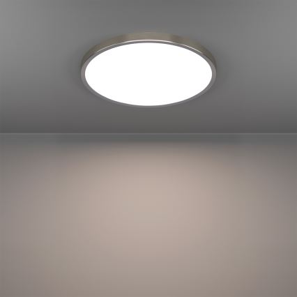 Eglo - LED RGBW Dimmable Bathroom Ceiling Light LED/17,5W/230V 2700-6500K Ø 38,9 cm IP44 matte chrome