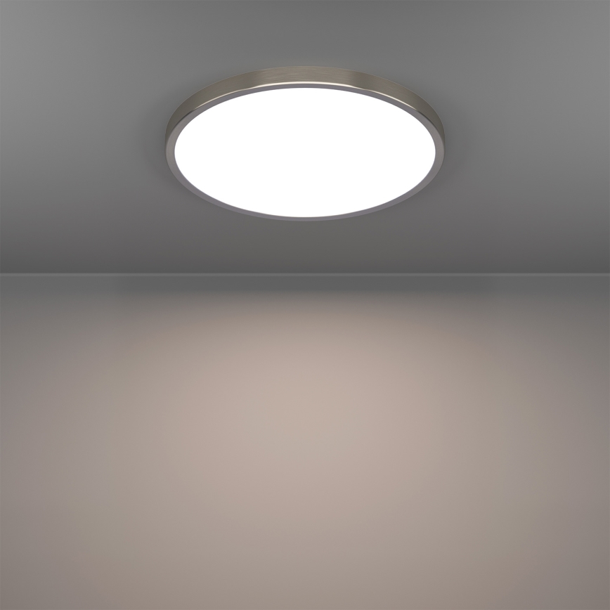 Eglo - LED RGBW Dimmable Bathroom Ceiling Light LED/17,5W/230V 2700-6500K Ø 38,9 cm IP44 matte chrome
