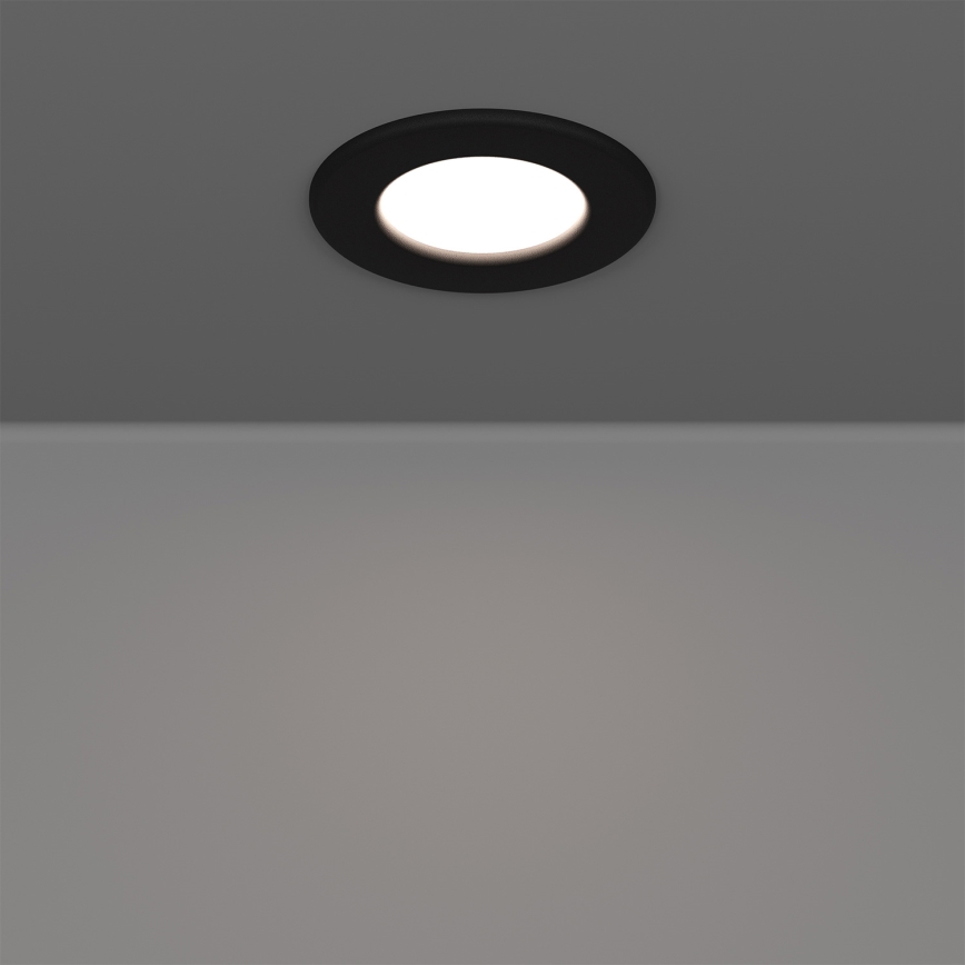 Eglo - Set of 3 RGBW dimmable LED recessed bathroom downlights LED/2.8W/230V 2700-6500K Ø 8.8 cm IP44 Black