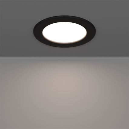 Eglo - LED RGBW Dimmable bathroom recessed ceiling light LED/5W/230V 2700-6500K dia. 12 cm IP44 black