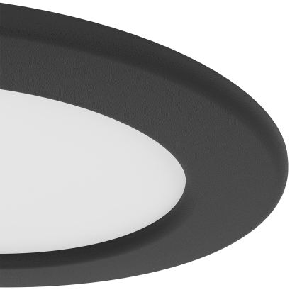 Eglo - LED RGBW Dimmable bathroom recessed ceiling light LED/5W/230V 2700-6500K dia. 12 cm IP44 black