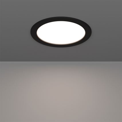 Eglo - LED RGBW Dimmable Bathroom Recessed Downlight LED/9.5W/230V 2700-6500K Ø 16.8 cm IP44 Black