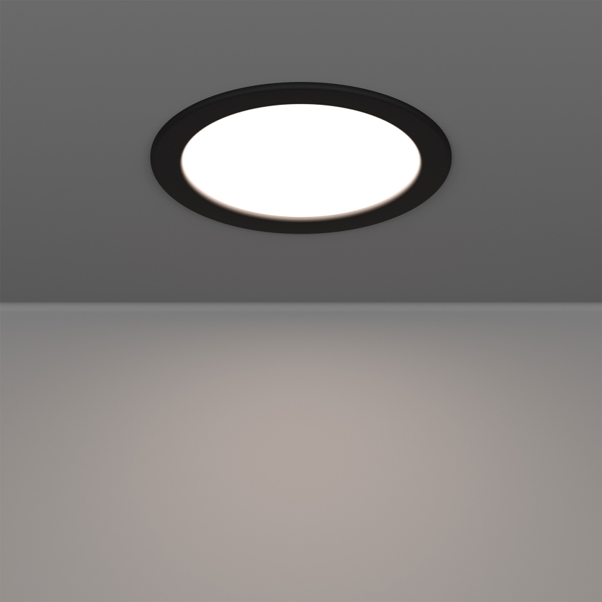 Eglo - LED RGBW Dimmable Bathroom Recessed Downlight LED/9.5W/230V 2700-6500K Ø 16.8 cm IP44 Black