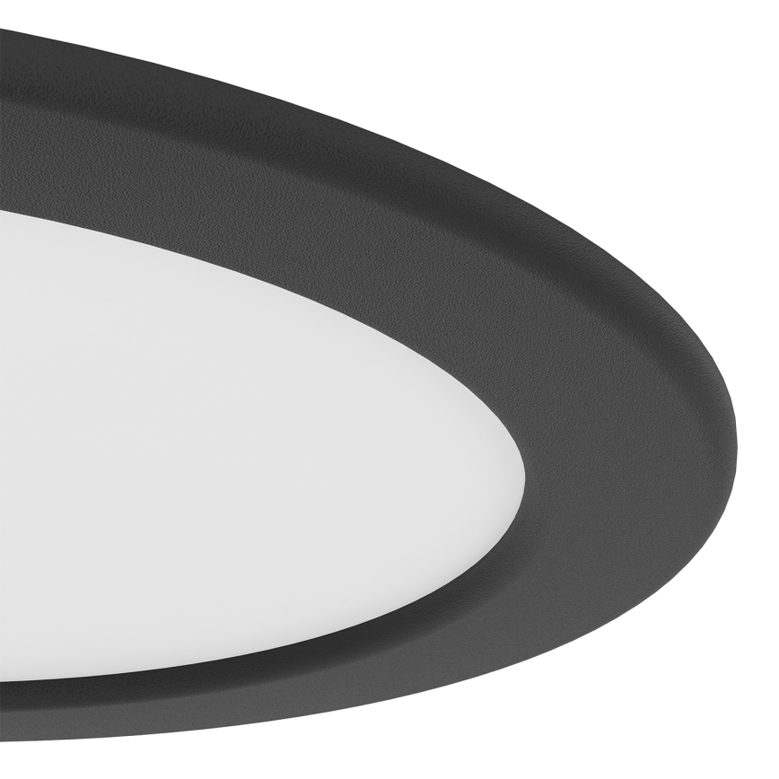 Eglo - LED RGBW Dimmable Bathroom Recessed Downlight LED/9.5W/230V 2700-6500K Ø 16.8 cm IP44 Black