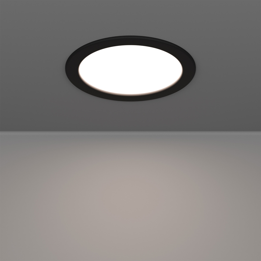 Eglo - RGBW Dimmable Bathroom Recessed Downlight LED/9,5W/230V 2700-6500K pr. 16,8 cm IP44 Black