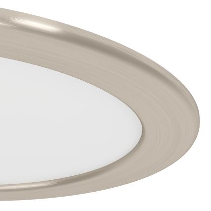 Eglo - LED RGBW Dimmable Bathroom Recessed Downlight LED/9.5W/230V 2700-6500K Ø16.8 cm IP44 Matte Chrome