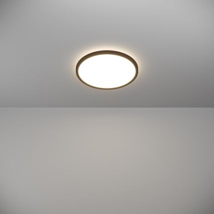 Eglo - LED Bathroom ceiling light LED/13,9W/230V 2700/4000/6500K d. 30 cm IP44 black