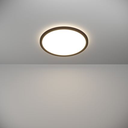 Eglo - LED Bathroom ceiling light LED/18,5W/230V 2700K/4000K/6500K d. 38,9 cm IP44 black