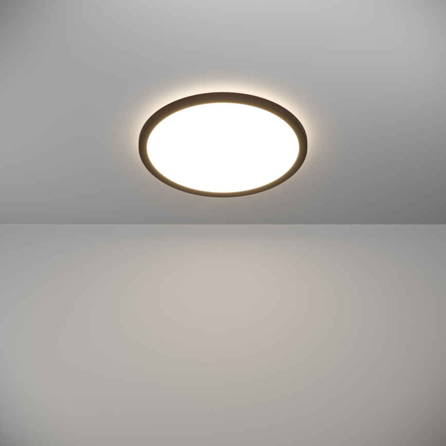 Eglo - LED Bathroom ceiling light LED/18,5W/230V 2700K/4000K/6500K d. 38,9 cm IP44 black