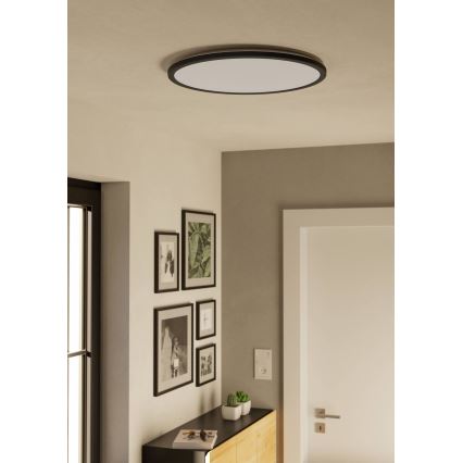 Eglo - LED Bathroom ceiling light LED/16,8W/230V 2700/4000/6500K d. 50 cm IP44 black