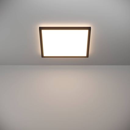 Eglo - LED Bathroom ceiling light LED/17,6W/230V 2700/4000/6500K 39x39 cm IP44 black