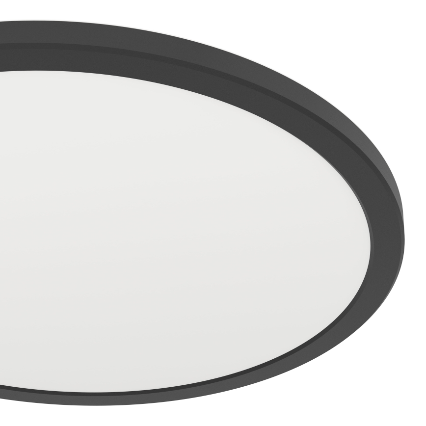 Eglo - LED Dimmable bathroom ceiling light LED/18,5W/230V 2700-6500K d. 38,9 cm IP44 black + remote control