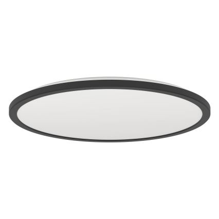 Eglo - LED Dimmable bathroom ceiling light LED/16,8W/230V 2700-6500K d. 50 cm IP44 black + remote control