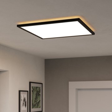 Eglo 901457 - LED Dimmable bathroom ceiling light LED/17W/230V 2700-6500K 50x50 cm IP44 black + remote control