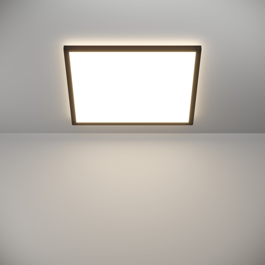 Eglo 901457 - LED Dimmable bathroom ceiling light LED/17W/230V 2700-6500K 50x50 cm IP44 black + remote control