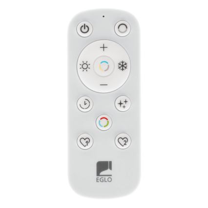 Eglo - LED Dimmable bathroom ceiling light LED/17,6W/230V 2700-6500K 39x39 cm IP44 white + remote control