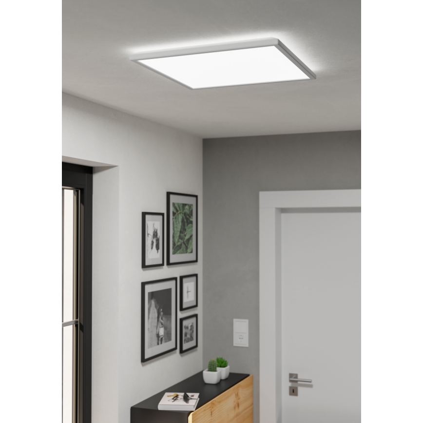 Eglo - LED Dimmable bathroom ceiling light LED/17W/230V 2700-6500K 50x50 cm IP44 white + remote control