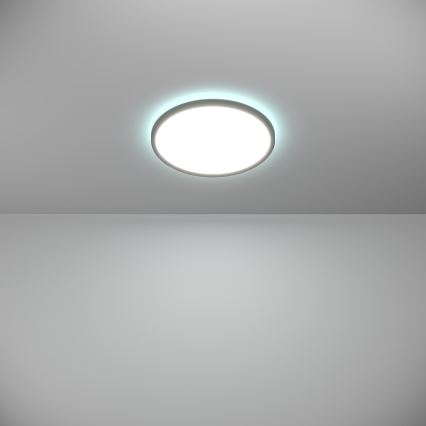 Eglo - LED RGBW Dimmable bathroom ceiling light LED/13,9W/230V 2700-6500K d. 30 cm IP44 black ZigBee