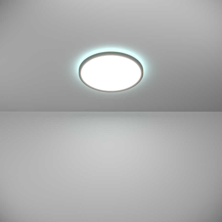Eglo - LED RGBW Dimmable bathroom ceiling light LED/13,9W/230V 2700-6500K d. 30 cm IP44 black ZigBee