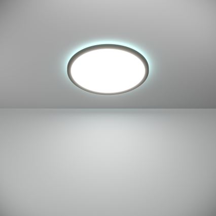 Eglo - LED RGBW Dimmable bathroom ceiling light LED/18,5W/230V 2700-6500K pr.38,9cm IP44 black ZigBee