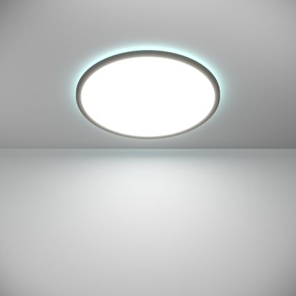 Eglo - LED RGBW Dimmable bathroom ceiling light LED/16,8W/230V 2700-6500K d. 50 cm IP44 black ZigBee