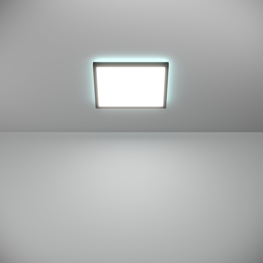 Eglo - LED RGBW Dimmable bathroom ceiling light LED/13,4W/230V 2700-6500K 29x29 cm IP44 black