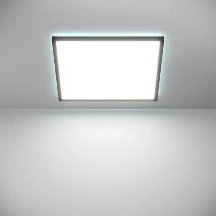 Eglo - LED RGBW Dimmable bathroom ceiling light LED/17W/230V 2700-6500K 50x50cm IP44 black ZigBee
