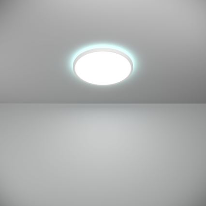 Eglo - LED RGBW Dimmable bathroom ceiling light LED/13,9W/230V 2700-6500K d. 30 cm IP44 white ZigBee