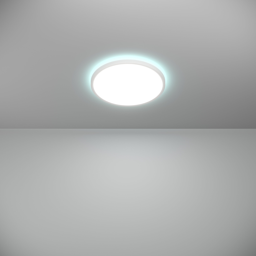 Eglo - LED RGBW Dimmable bathroom ceiling light LED/13,9W/230V 2700-6500K d. 30 cm IP44 white ZigBee
