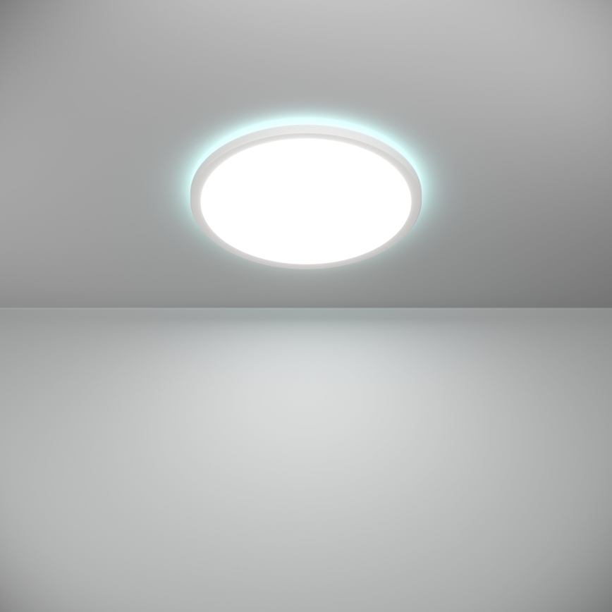 Eglo - LED RGBW Dimmable bathroom ceiling light LED/18,5W/230V 2700-6500K d. 38,9cm IP44 white ZigBee