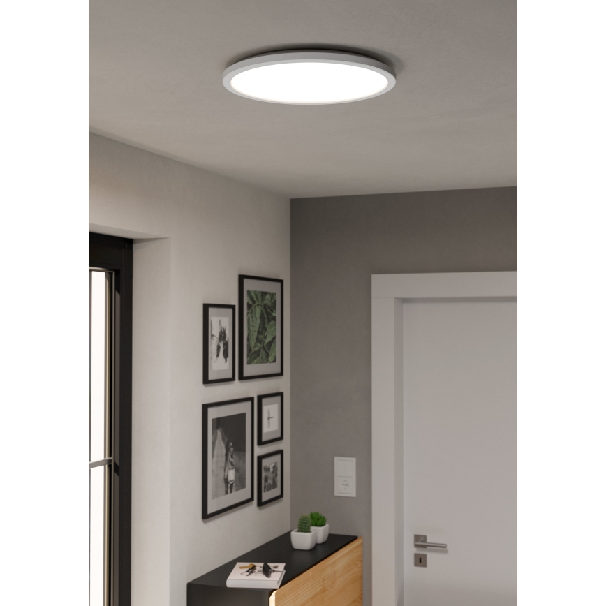 Eglo - LED RGBW Dimmable bathroom ceiling light LED/18,5W/230V 2700-6500K d. 38,9cm IP44 white ZigBee