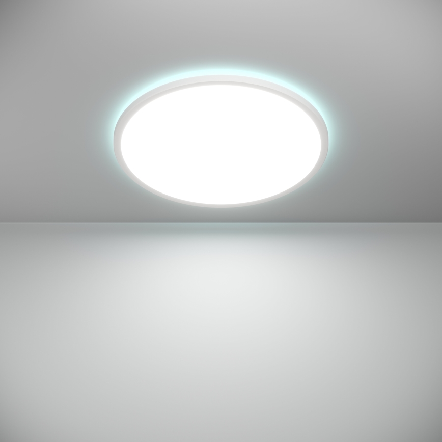 Eglo - LED RGBW Dimmable bathroom ceiling light LED/16,8W/230V 2700-6500K d. 50 cm IP44 white ZigBee