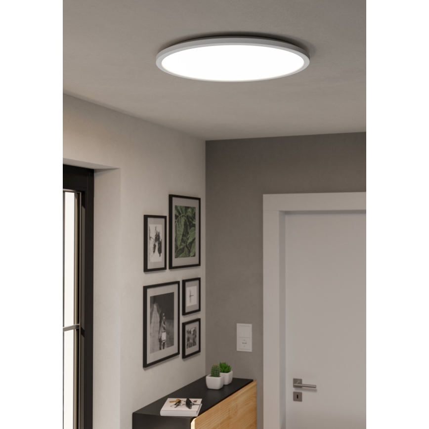 Eglo - LED RGBW Dimmable bathroom ceiling light LED/16,8W/230V 2700-6500K d. 50 cm IP44 white ZigBee