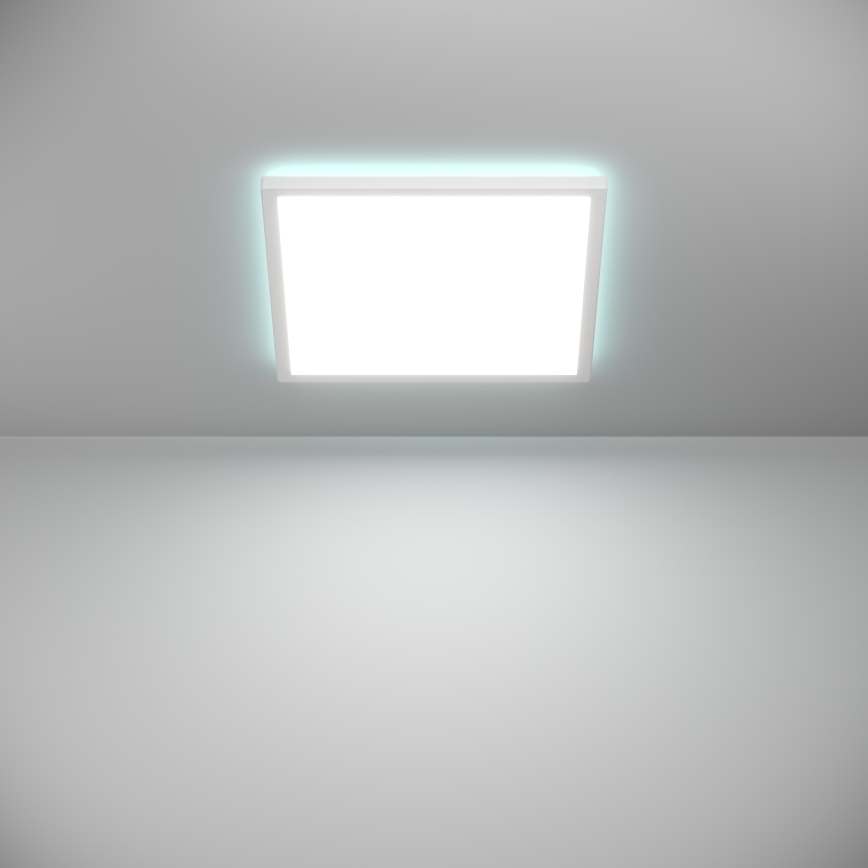 Eglo - Dimmable RGBW LED Bathroom Ceiling Light LED/17,6W/230V 2700-6500K 39x39 cm IP44 white ZigBee