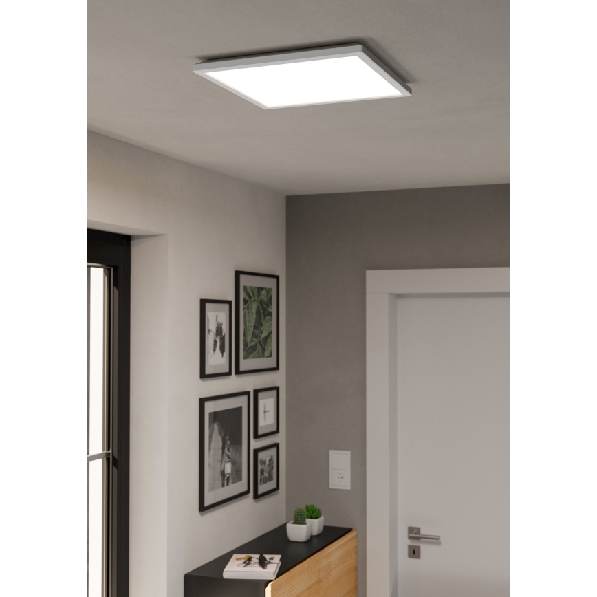 Eglo - Dimmable RGBW LED Bathroom Ceiling Light LED/17,6W/230V 2700-6500K 39x39 cm IP44 white ZigBee