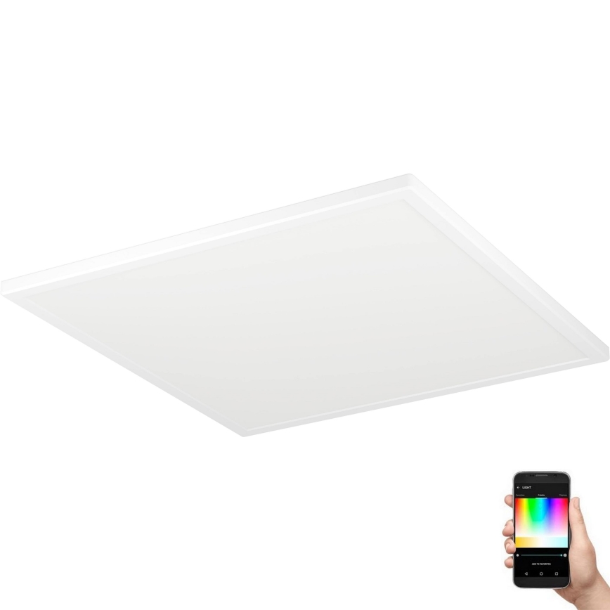 Eglo - LED RGBW Dimmable bathroom ceiling light LED/17W/230V 2700-6500K 50x50 cm IP44 white ZigBee
