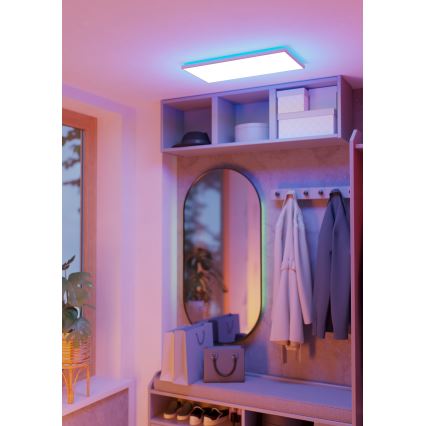 Eglo - LED RGBW Dimmable bathroom ceiling light LED/17,2W/230V 2700-6500K 30x57cm IP44 white ZigBee