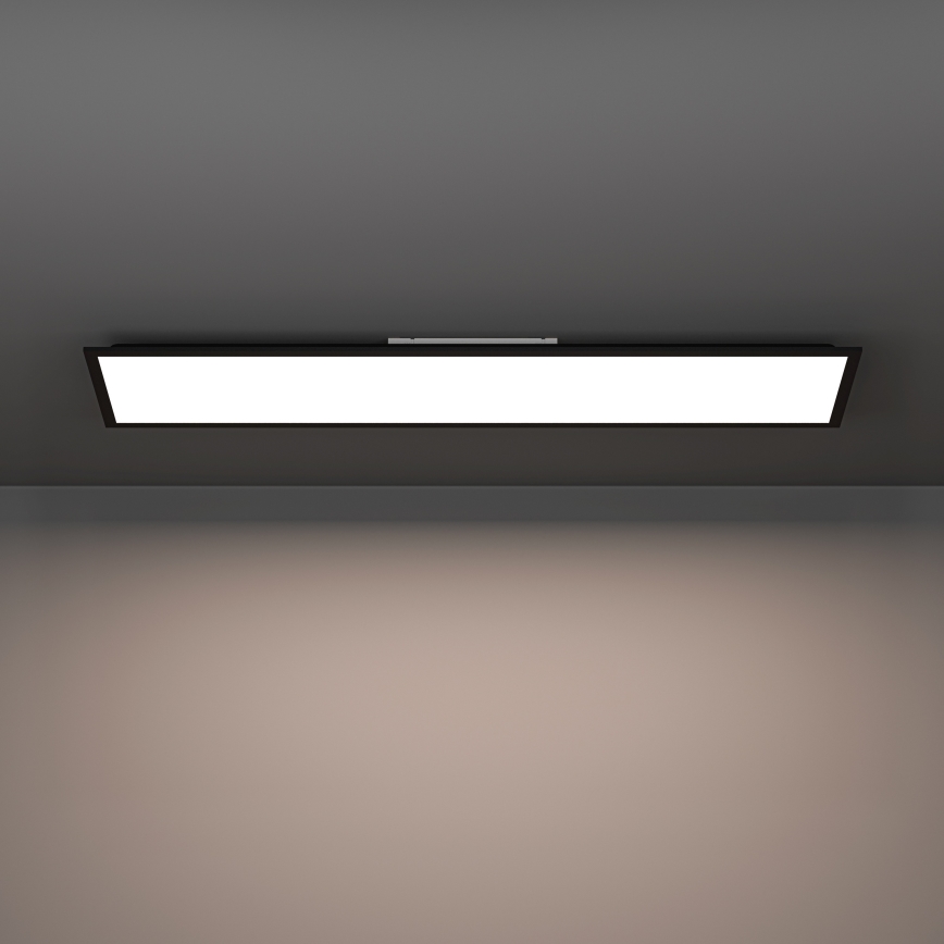 Eglo - LED Surface-Mounted Panel, 33W, 230V, 2700/4000/6500K, 120 x 30 cm, Black