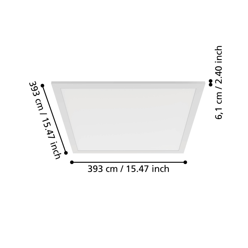 Eglo - LED Ceiling Light LED/18,8W/230V 2700/4000/6500K 40x40 cm White