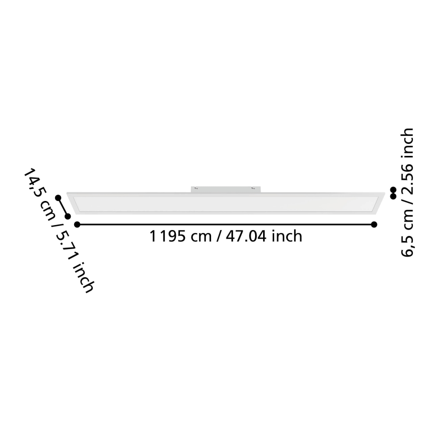 Eglo - LED Surface-mounted Panel LED/28W/230V 2700/4000/6500K 120x15 cm white