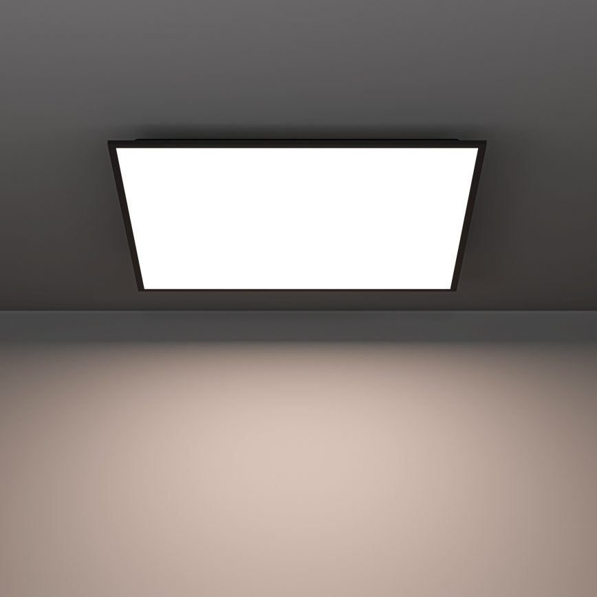 Eglo - LED RGBW Dimmable Surface-Mounted Panel LED/33W/230V 2700-6500K 60x60 cm Black