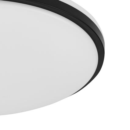 Eglo - LED Bathroom Ceiling Light LED/18W/230V 3000/4000/6500K IP54 Black