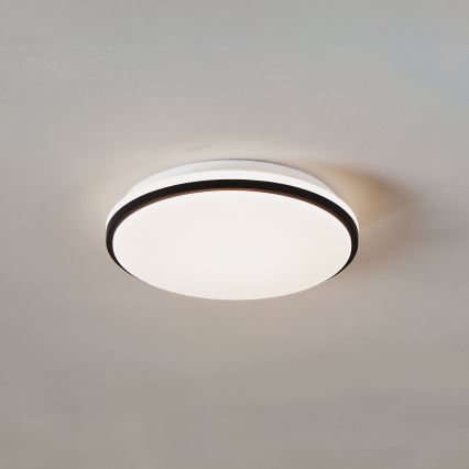 Eglo - LED Bathroom Ceiling Light LED/18W/230V 3000/4000/6500K IP54 Black