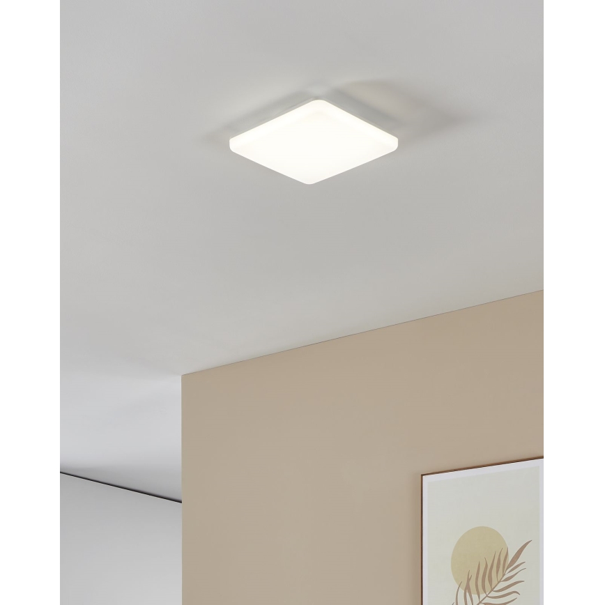 Eglo - LED Bathroom Ceiling Light LED/16,5W/230V 2700/4000/6500K 26x26 cm IP54 White