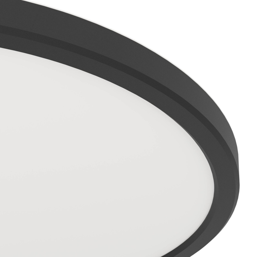 Eglo - LED bathroom ceiling light, 16.4W / 230V, 30 cm diameter, IP54, black