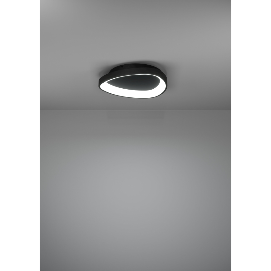 Eglo - LED Dimmable ceiling light LED/12W/230V 2700-6500K black + remote control