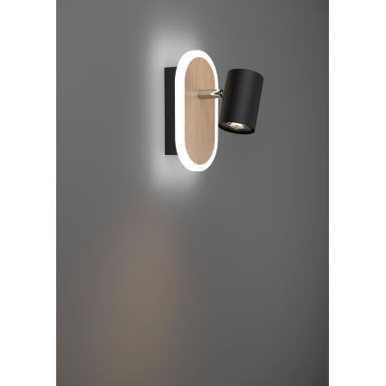 Eglo - LED Wall-mounted Spotlight LED/7W/230V Brown/Black