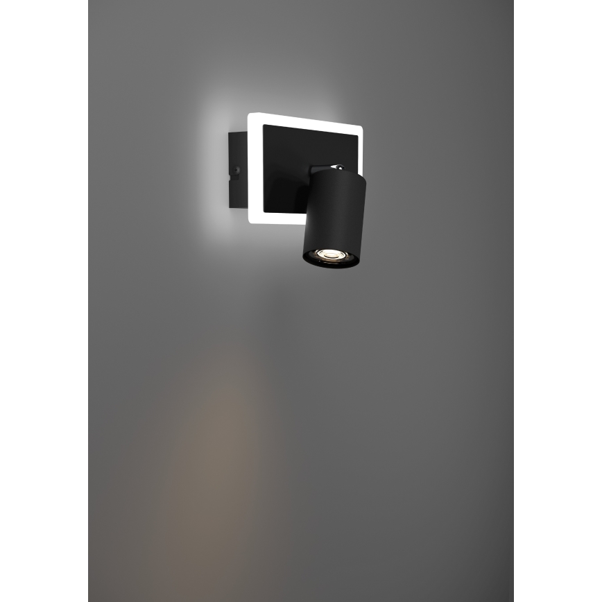Eglo - LED Wall-mounted Spotlight LED/7W/230V Black
