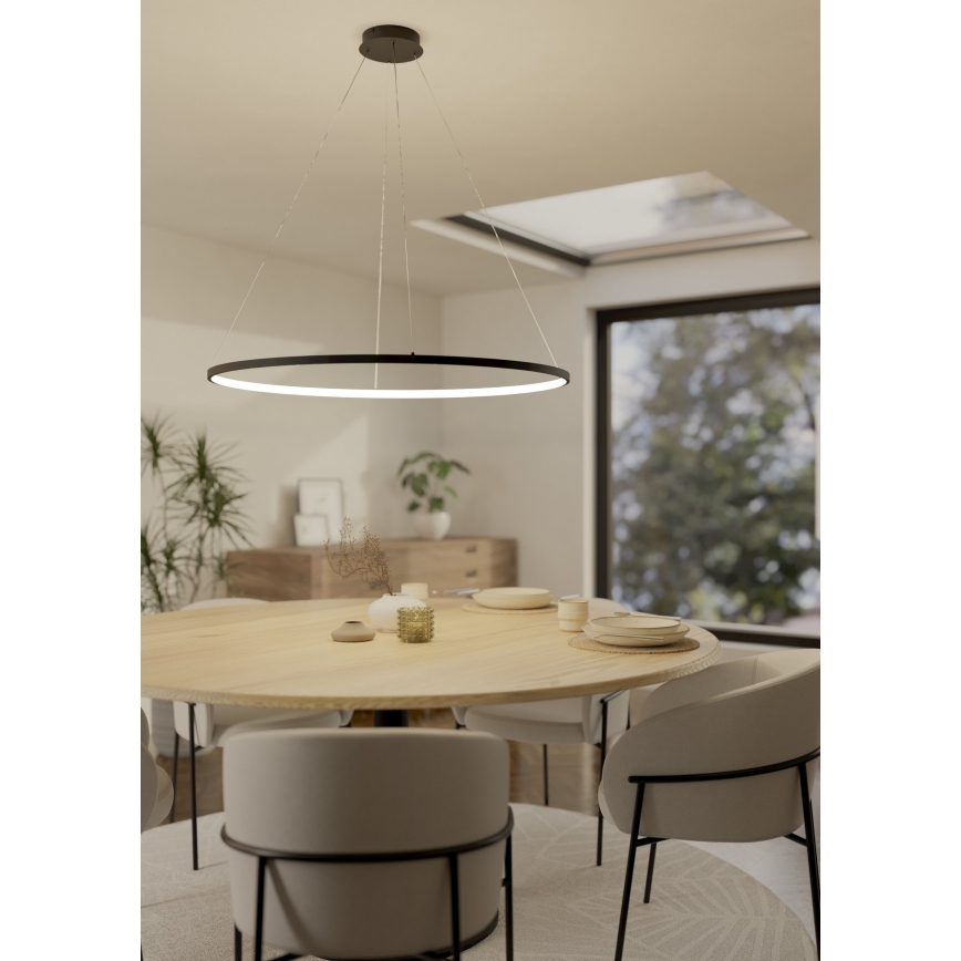 Eglo - LED Dimmable chandelier on a string LED/40W/230V 2700-6500K black + remote control